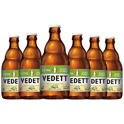 MM 山姆 白熊（Vedett）比利时进口 接骨木花啤酒 330g*6 商品图1