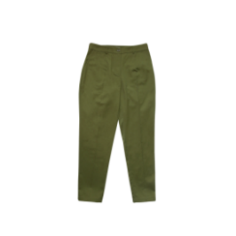 BanL/BLV619C/旷野绿斜纹纱卡棉布裤子