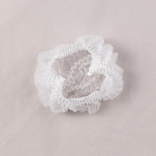 一次性帽子 白色 头套 无纺布 厨师帽防尘帽餐饮网帽透气厨房用帽 20个/100个 商品图0