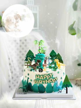 原始深林，恐龙系列蛋糕，怪兽（恐龙）款式随机搭配哦