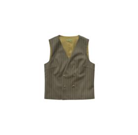 BanL/BLV633C/猫头鹰色渐变条纹精纺羊毛马甲 商品图0