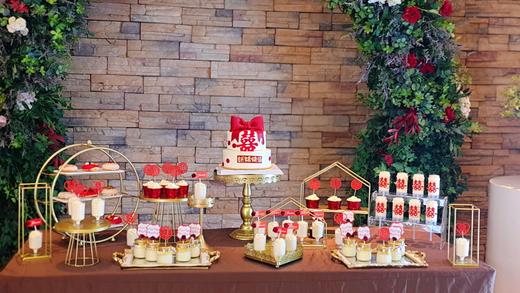 红色系甜品台 商品图0