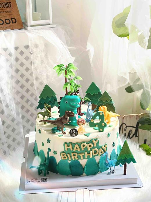 原始深林，恐龙系列蛋糕，怪兽（恐龙）款式随机搭配哦 商品图3
