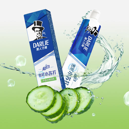 好来超白密泡小苏打牙膏芦荟青瓜味190克 商品图0