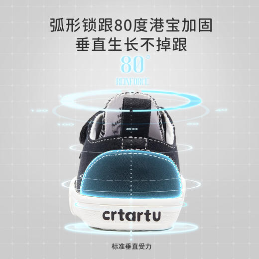 卡特兔春秋款宝宝动感帆布鞋 4色 一段/二段 商品图1