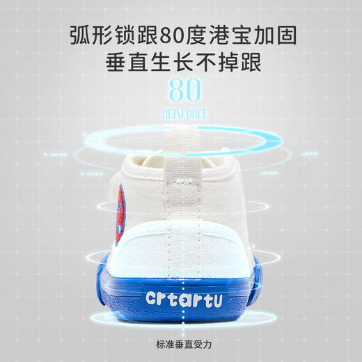 卡特兔春秋款宝宝元气饼干帆布小白鞋 3色 一段/二段 商品图1