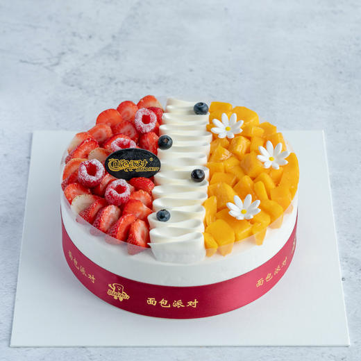 乳脂奶油蛋糕 草莓芒果 香浓乳脂奶油和新鲜水果搭配 生日蛋糕 新款乳脂奶油08 商品图1