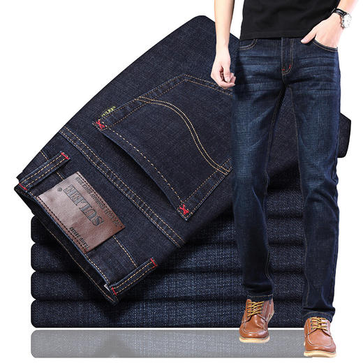 【服饰鞋包】男士牛仔裤男秋冬 秋冬款中青年宽松 商品图2