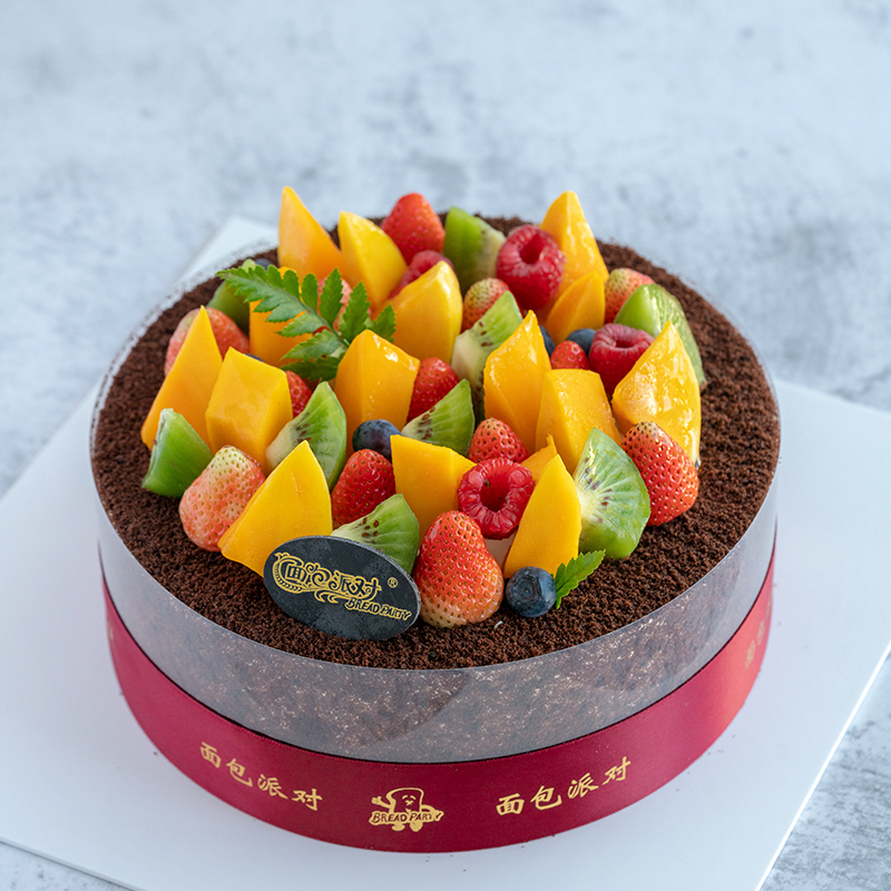 牛奶奶油蛋糕 草莓芒果猕猴桃新鲜水果蛋糕 牛奶奶油蛋糕11