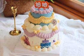 双层复古奶油蛋糕 下单前请仔细阅读商品详情