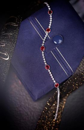 【喆】【丝丝入扣】红宝石钻石手链（2.13克拉）