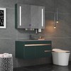 8090-60/70/80/90/100轻奢岩板墨绿色浴室柜 商品缩略图0