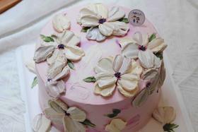 小清新奶油花蛋糕 下单前请仔细阅读商品详情