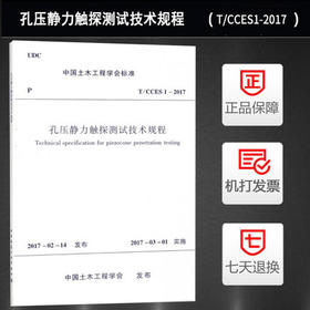 T/CCES 1-2017孔压静力触探测试技术规程