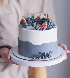 灰色系·蓝莓造型蛋糕