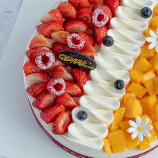 乳脂奶油蛋糕 草莓芒果 香浓乳脂奶油和新鲜水果搭配 生日蛋糕 新款乳脂奶油08 商品图3