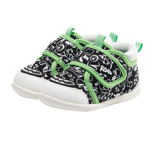 卡特兔春秋款宝宝登陆计划学步鞋 黑/蓝 一段 商品图2