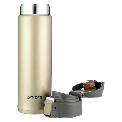 【6F】虎牌保温杯 单手易开型真空直饮杯办公杯车载杯MMP-S03C 300ml 香槟金 商品图4