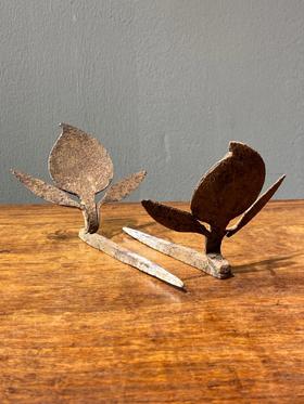 老铁制寿桃型匾额托钉，顺丰包邮