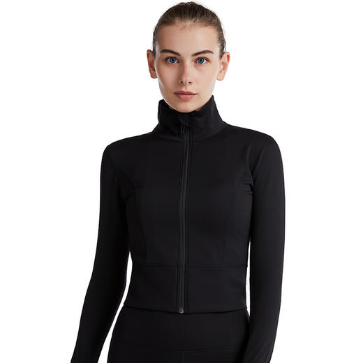 HWT华威特秋冬款云感机车肌肤高腰显瘦九分裤外套 商品图3