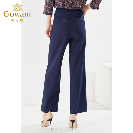 乔万尼高腰直筒裤休闲阔腿长裤EI3F138 商品图2