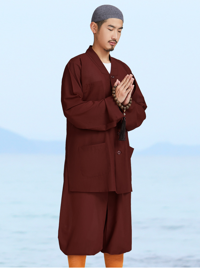 弘通包邮 僧服短褂夏季冰纱 套装和尚服男僧衣比丘尼透气冰丝薄款