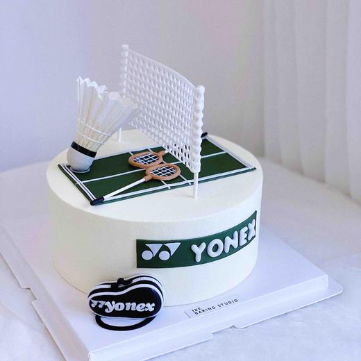 羽毛球 | 半翻糖奶油蛋糕 商品图0