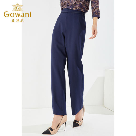 乔万尼高腰直筒裤休闲阔腿长裤EI3F138 商品图1