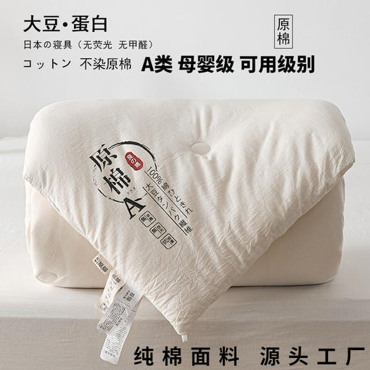 纯棉原棉大豆纤维被全棉春秋被芯加厚冬被学生宿舍被子 商品图0