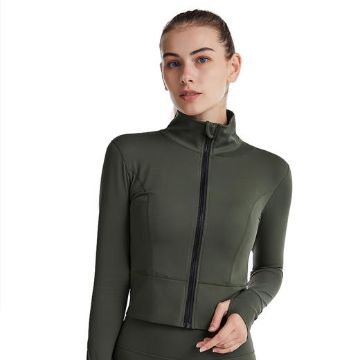 HWT华威特秋冬款云感机车肌肤高腰显瘦九分裤外套 商品图2