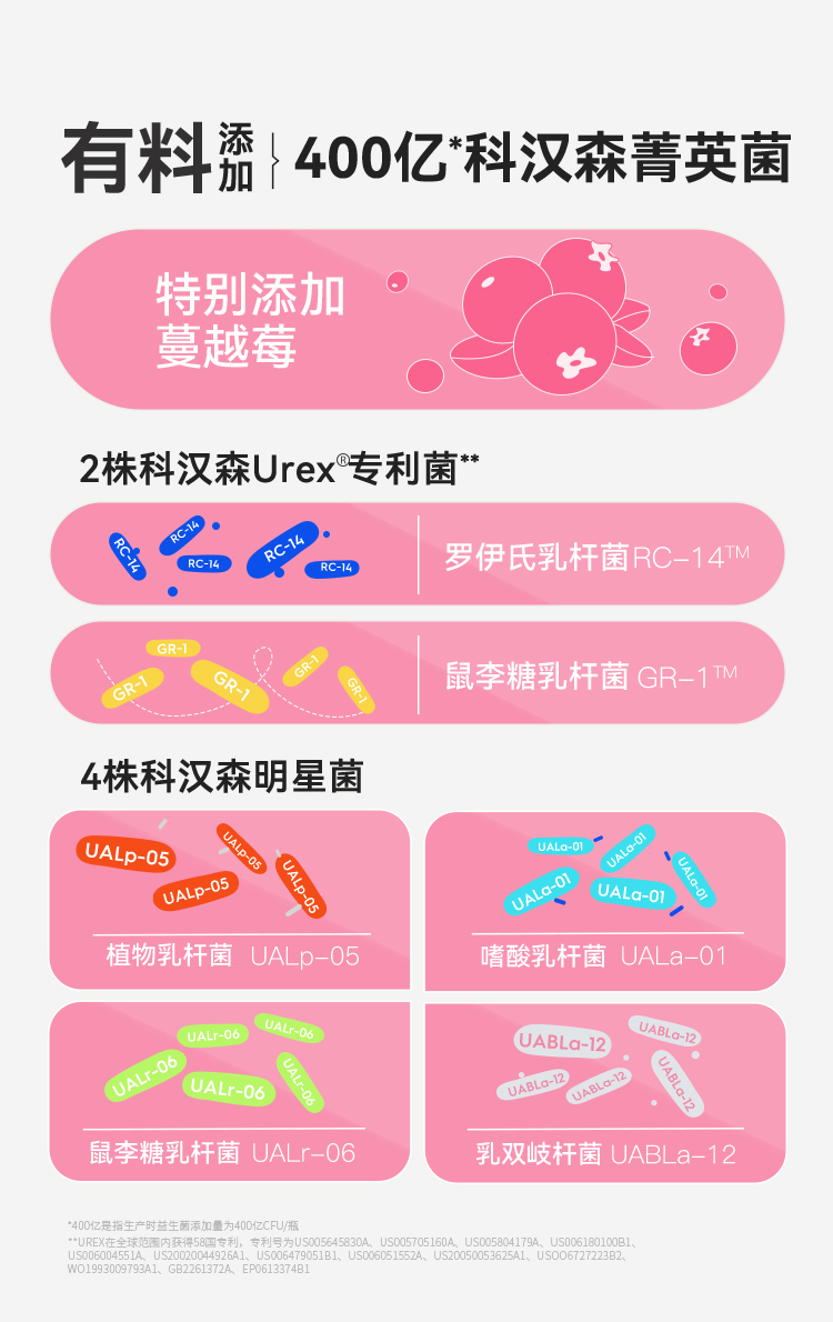 「温和呵护不依赖」wonderlab蔓越莓女性益生菌小粉瓶30瓶私处成年