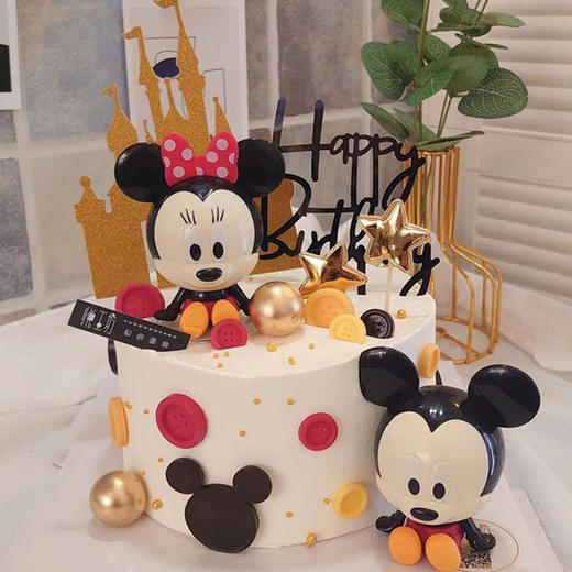 米奇老鼠~迪士尼乐园（男孩&女孩款）（蛋糕需提前6小时下单，不接急单）【页面往下拉，有尺寸和口味选择】 商品图1