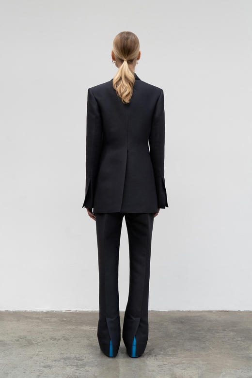 LOW CLASSIC  卡其灰色/藏蓝色后开衩西装长裤 商品图6