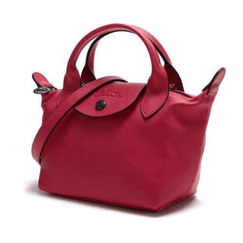 Longchamp/珑骧 女士LEPLIAGECUIR系列羊皮革迷你款手提单肩斜挎包饺子包 1500 757 商品图1