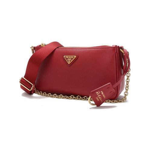 【国内现货】PRADA/普拉达 2021款 女士皮革手提单肩斜挎包 1BH171 NZV 商品图1