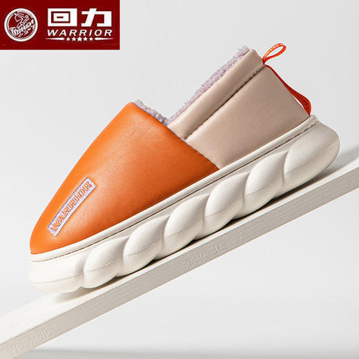 女男冬季加绒棉鞋休闲保暖家居防滑防水室内外两穿包跟棉拖 商品图9