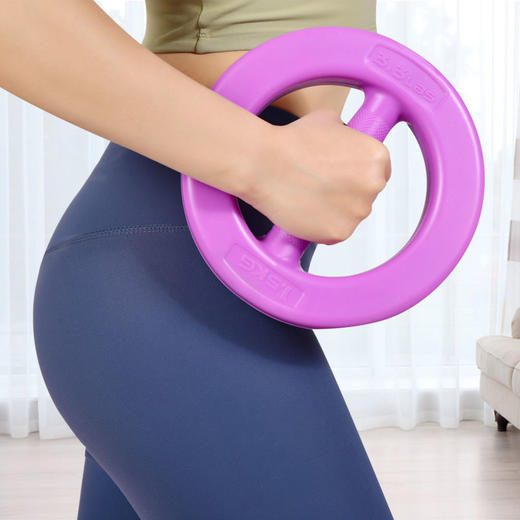 环形哑铃女士哑铃家用健身器材亚铃儿童圆壶铃瑜伽男锻炼 商品图2