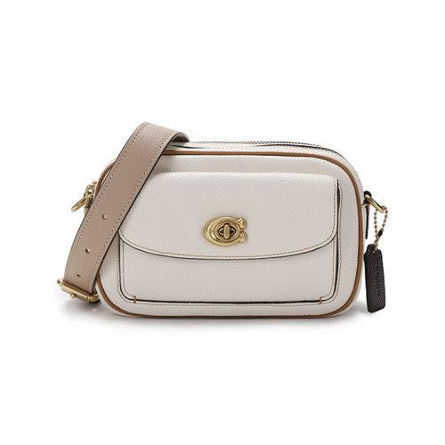 【国内现货】COACH/蔻驰 2021款 女士皮革WILLOW单肩斜挎包相机包 C0695 商品图0