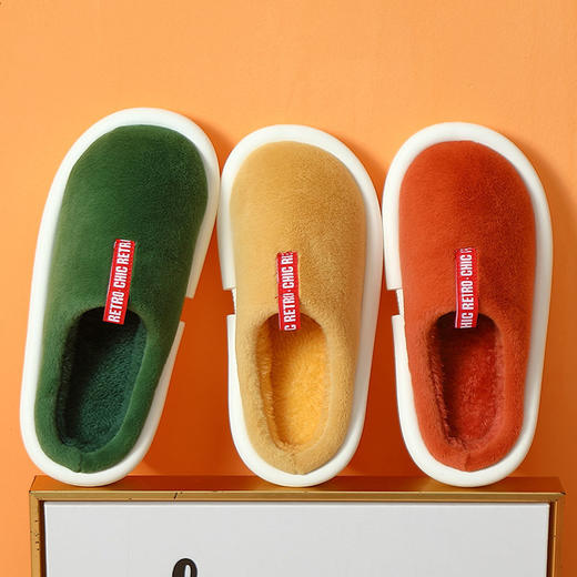 棉拖鞋女冬季家用室内居家居保暖防滑厚底月子情侣毛拖鞋秋冬天男 商品图3