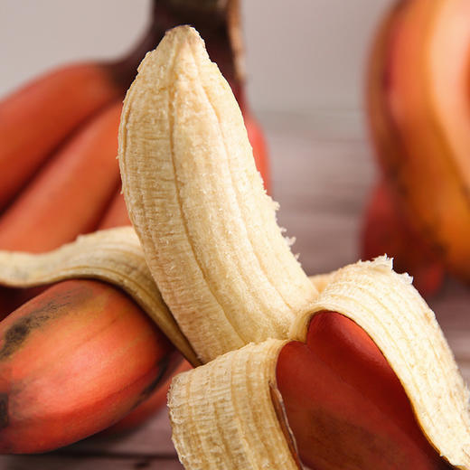 云南西双版纳红美人香蕉  自然熟 当季新鲜现摘  软甜嫩滑香甜果形细长外表红润色泽艳丽入口即化 口留余香 商品图5