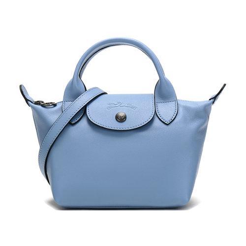 Longchamp/珑骧 女士LEPLIAGECUIR系列羊皮革迷你款手提单肩斜挎包饺子包 1500 757 商品图8