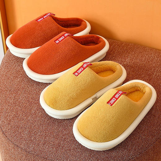 棉拖鞋女冬季家用室内居家居保暖防滑厚底月子情侣毛拖鞋秋冬天男 商品图9