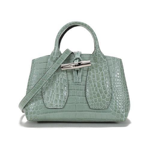 【国内现货】Longchamp/珑骧 2021款 女士ROSEAU系列特小号牛皮手提单肩斜挎包竹节包 10057 HTS 商品图10