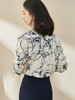 新中式水墨画衬衫 质地丝滑 软薄透气 女士衬衣印花通勤职业上衣长袖衬衫1716 商品缩略图3