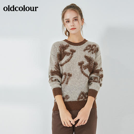 oldcolour2021秋季商场同款宽松百搭套头衫N34052428 商品图1