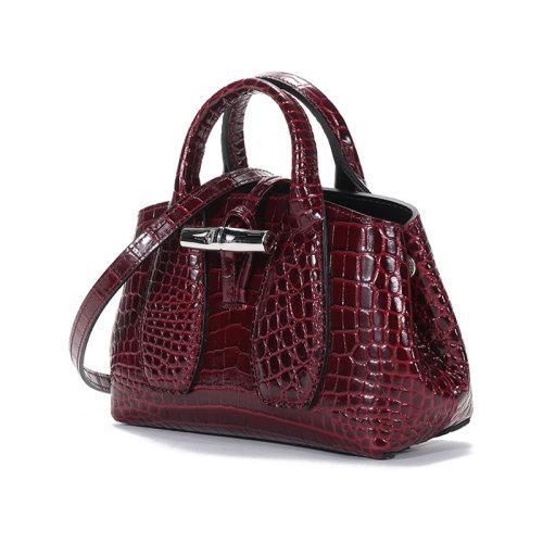 【国内现货】Longchamp/珑骧 2021款 女士ROSEAU系列特小号牛皮手提单肩斜挎包竹节包 10057 HTS 商品图6