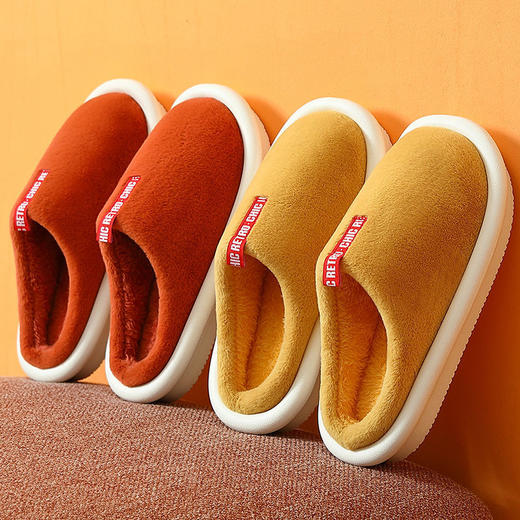 棉拖鞋女冬季家用室内居家居保暖防滑厚底月子情侣毛拖鞋秋冬天男 商品图2