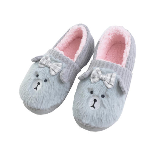 月子鞋秋冬新款格子结蝴蝶结熊孕妇鞋厚底大码家居鞋保暖舒适 商品图4