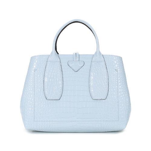 Longchamp/珑骧 2021款 女士ROSEAU系列中号牛皮手提单肩斜挎包竹节包 10058 HTS 商品图7