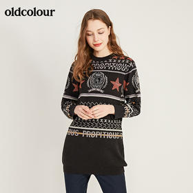 oldcolour复古时尚气质百搭针织毛衣M44106405